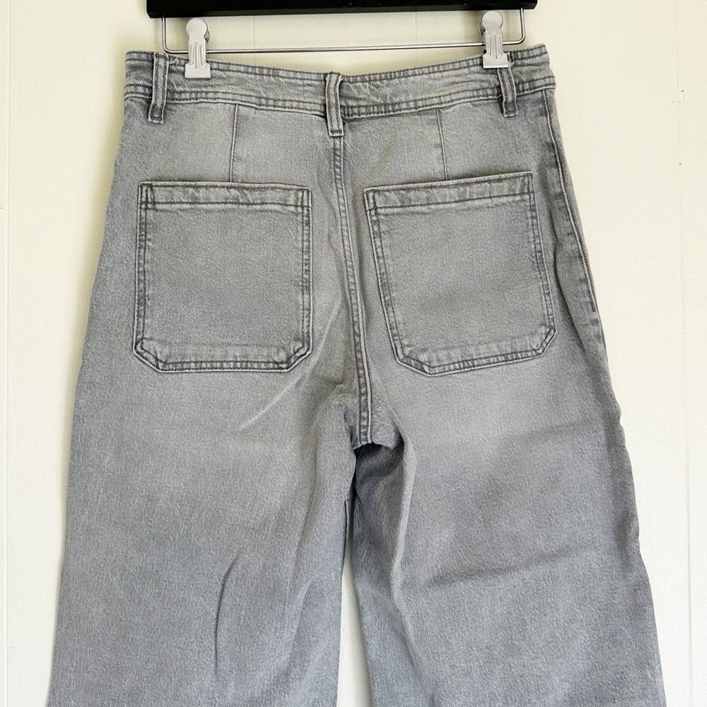 MANGO Catherine High Waist Wide Leg Jeans Altered Size 8 - Picture 8 of 9